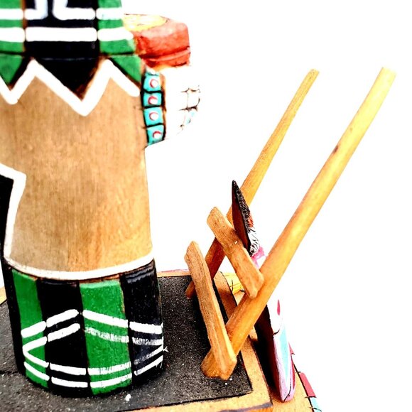 Hopi Katchina Katsina Native American Doll Crow Mother Angwusnasomtaka Pashano - Picture 10 of 16